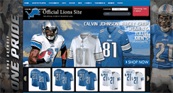 Desktop Screenshot of lionsshopnfl.com